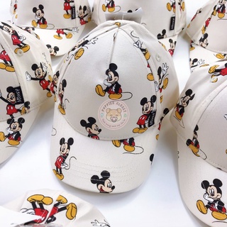 Mũ lưỡi trai chuột mickey màu sữa hm