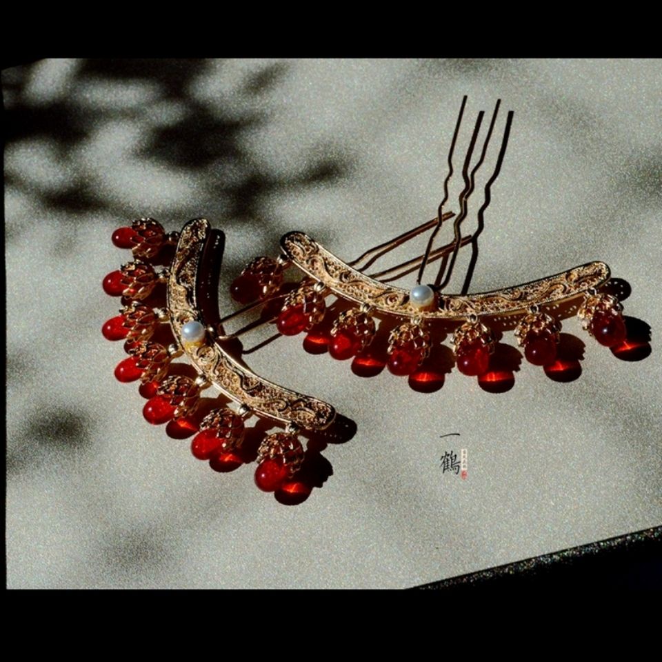 [Aishang Trang Sức Đẹp] Kẹp Tóc Hàng Hoa Sen Yihe Mới {Lotus Row}.Trâm Cài Tóc Phong Cách Hanfu Cổ Điển Cho Nữ