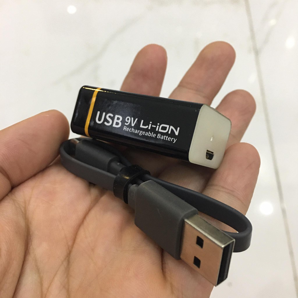 Pin 9V vuông hãng Beston dung lượng 1000mAh sạc trực tiếp bằng dây cáp micro USB