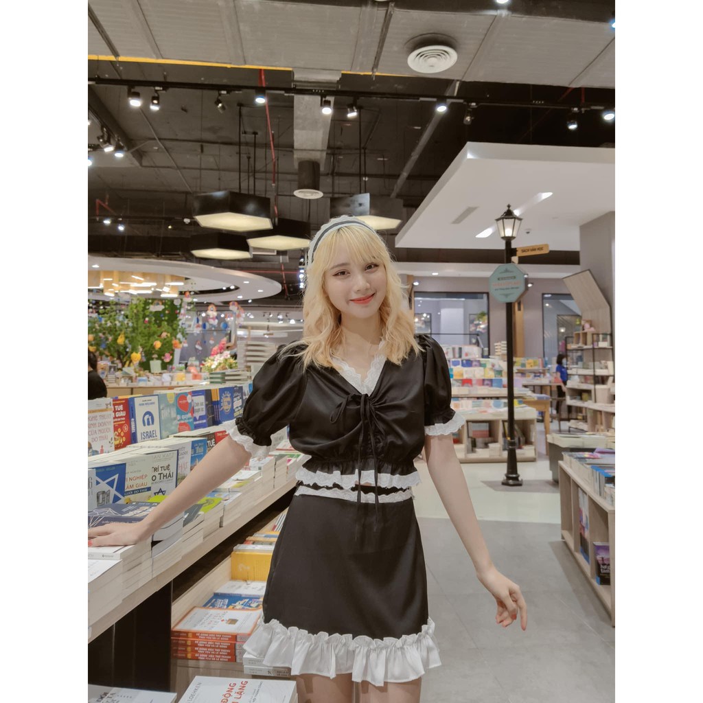 [ ẢNH THẬT TRẢI SÀN] ÁO CROPTOP BODY CÓ CHUN ĐI KÈM CHÂN VÁY XINH VÀ CHOCKER ĐEO CỔ NHÉ - MINTO SET