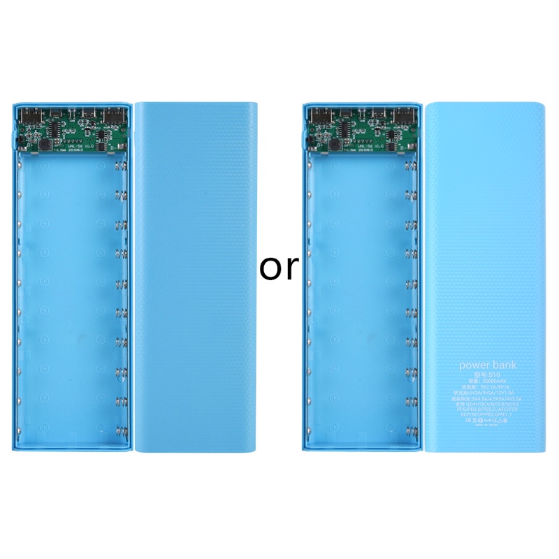 Vỏ Pin Sạc Dự Phòng Thích Hợp Cho 10 Pin 18650