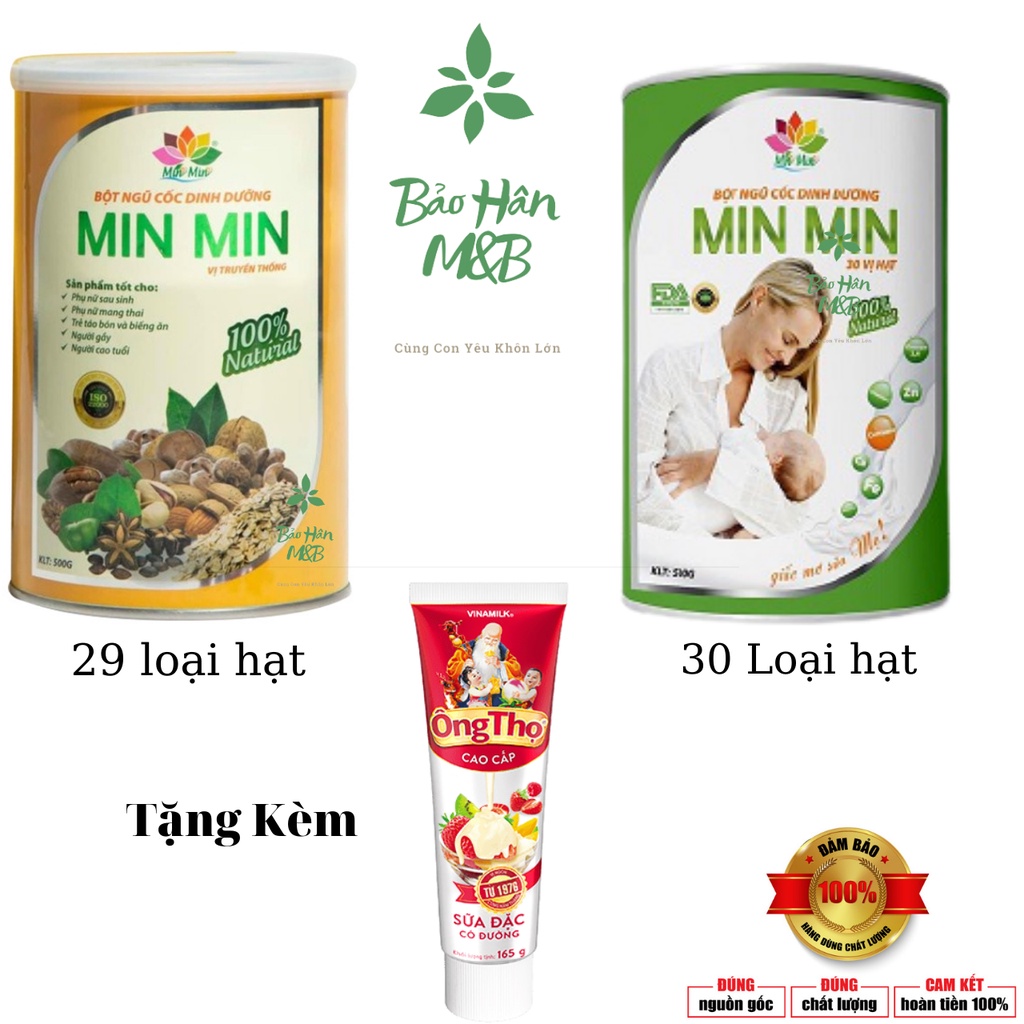 Ngũ Cốc Dinh Dưỡng Min Min 29 loại hạt [ Date mới nhất ]