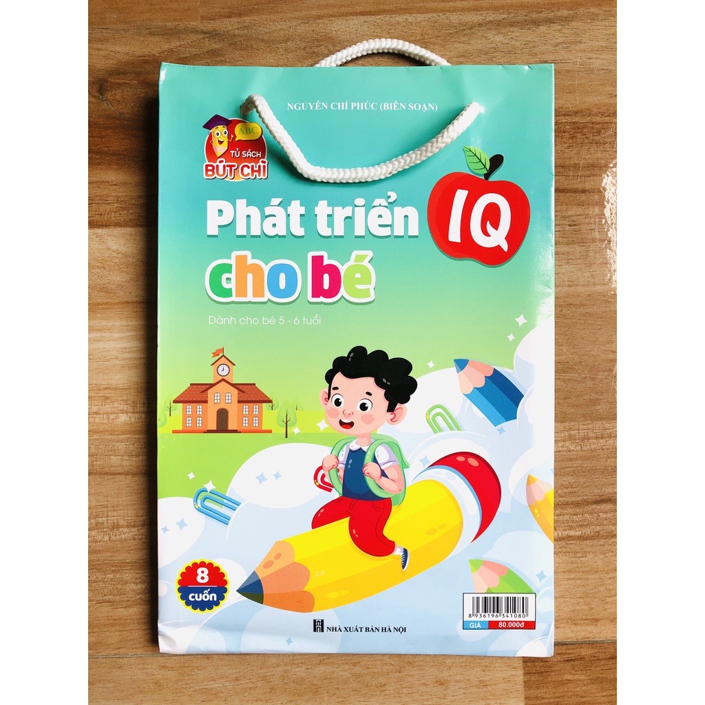 Sách - Bộ phát triển IQ cho bé 5 đến 6 tuổi (Combo 8 quyển)