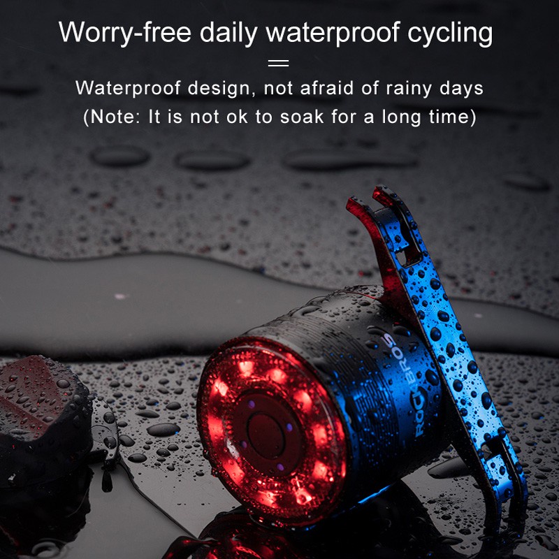 HCM Rockbros Q1 đèn LED xe đạp thể thao đèn hậu cao cấp kháng nước IPX6 sạc USB-C - Giao Hỏa Tốc