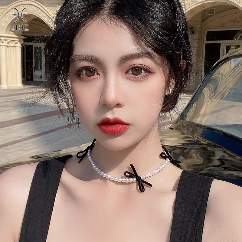 Vòng Cổ Choker Đính Ngọc Trai Thời Trang Dành Cho Nữ