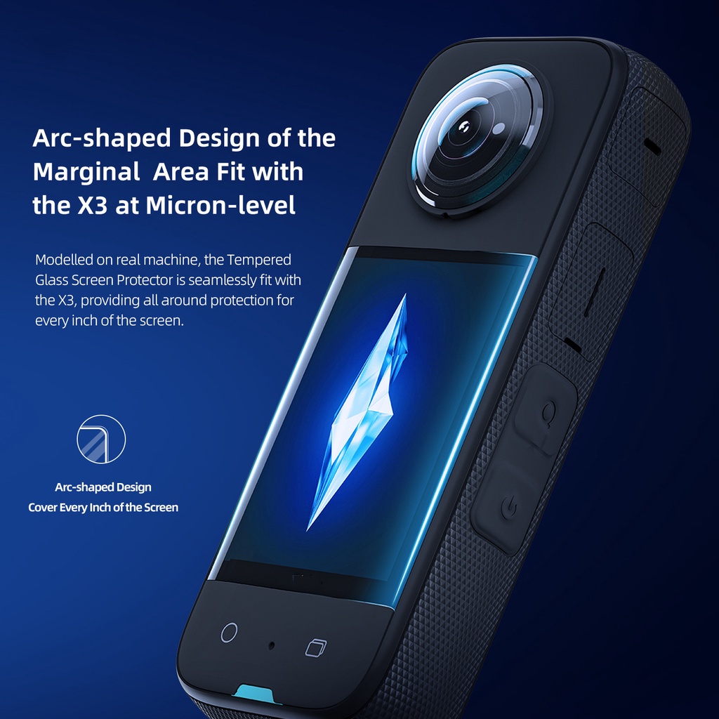 Kính Cường Lực Bảo Vệ Màn Hình Cho Insta360 X3 Insta360 One X3 Panoramic Action