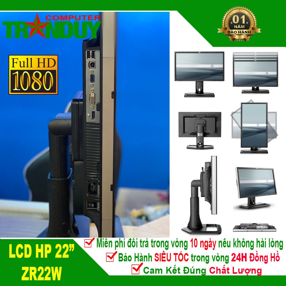 [Second-hand] Màn Hình Vi Tính HP Zr22w 21.5inch IPS Chuyên Đồ Họa/Nhập khẩu Nhật Nguyên Zin | BigBuy360 - bigbuy360.vn