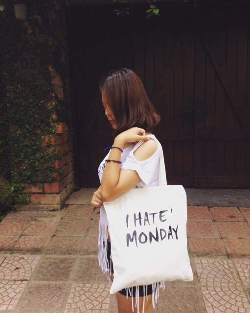 Túi vải I hate monday