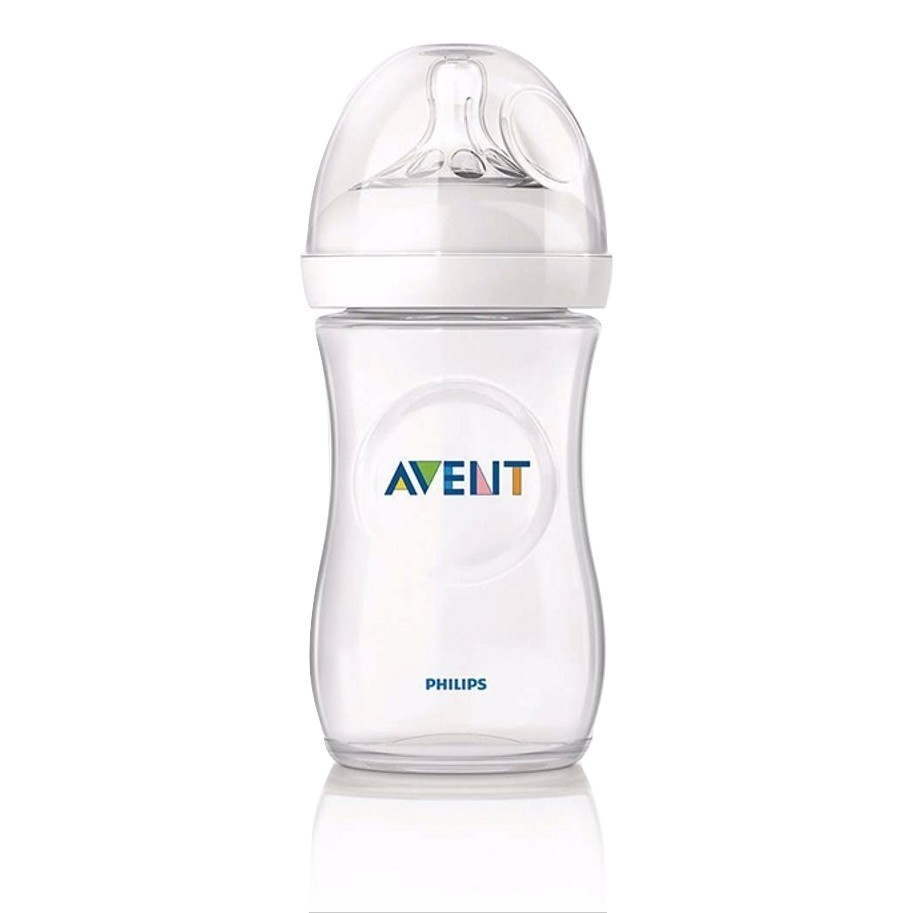 Bình sữa Philip Avent chính hãng cổ rộng chất liệu nhựa an toàn dùng cho em bé