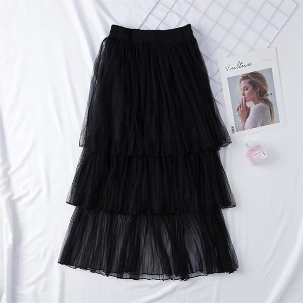 Chân váy lưới tăm 3 tầng lên dáng siêu xinh hàng chất lượng cao | BigBuy360 - bigbuy360.vn