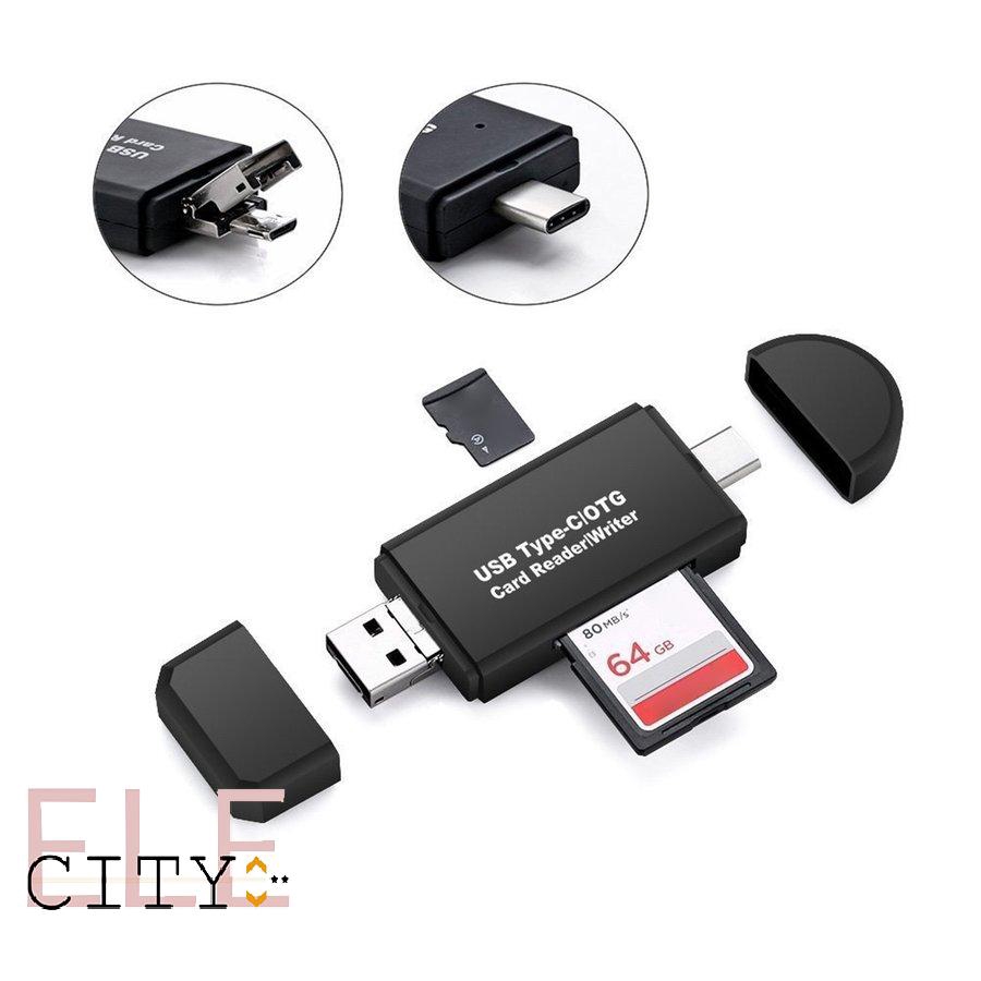 Đầu Đọc Thẻ Nhớ Usb Otg Micro Usb Type C