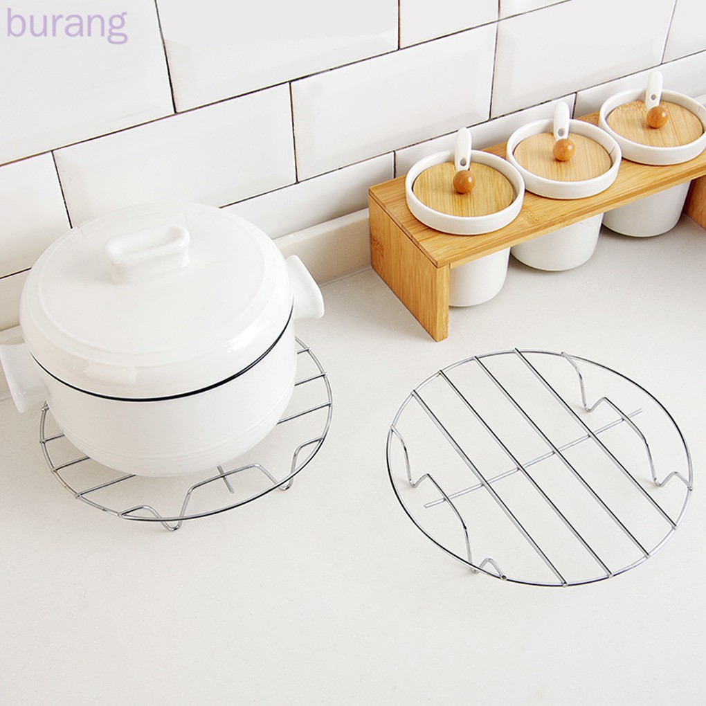 Giá hấp bằng thép không gỉ chân đế cao tiện dụng cho nhà bếp