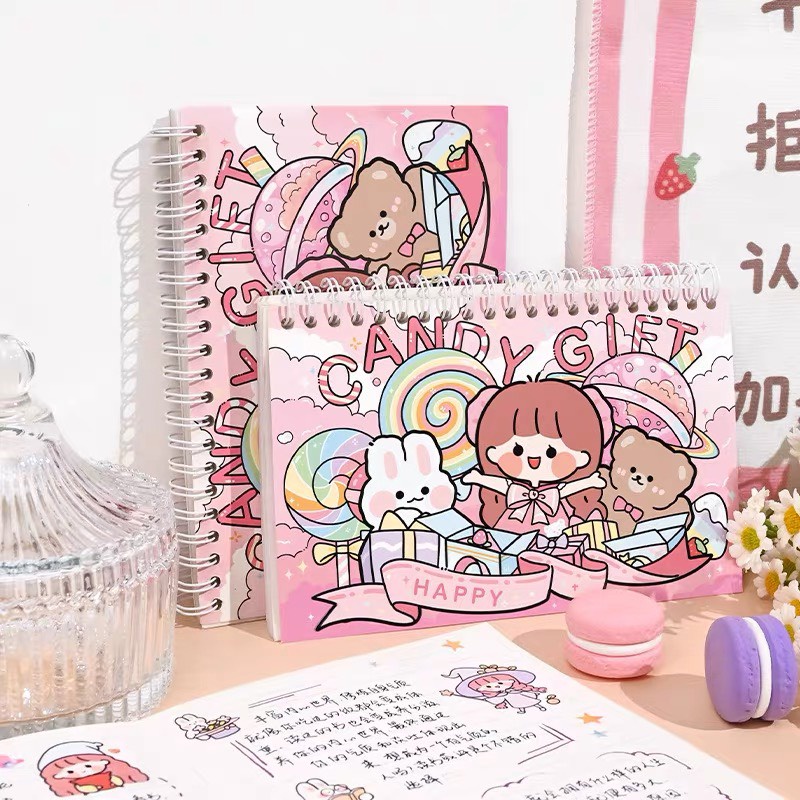 Sổ Sticker Cute Candy Gift  50 Tấm Mini Trang Trí Sổ Tay Nhật Ký Dụng Cụ Dán Bullet Journal ST42