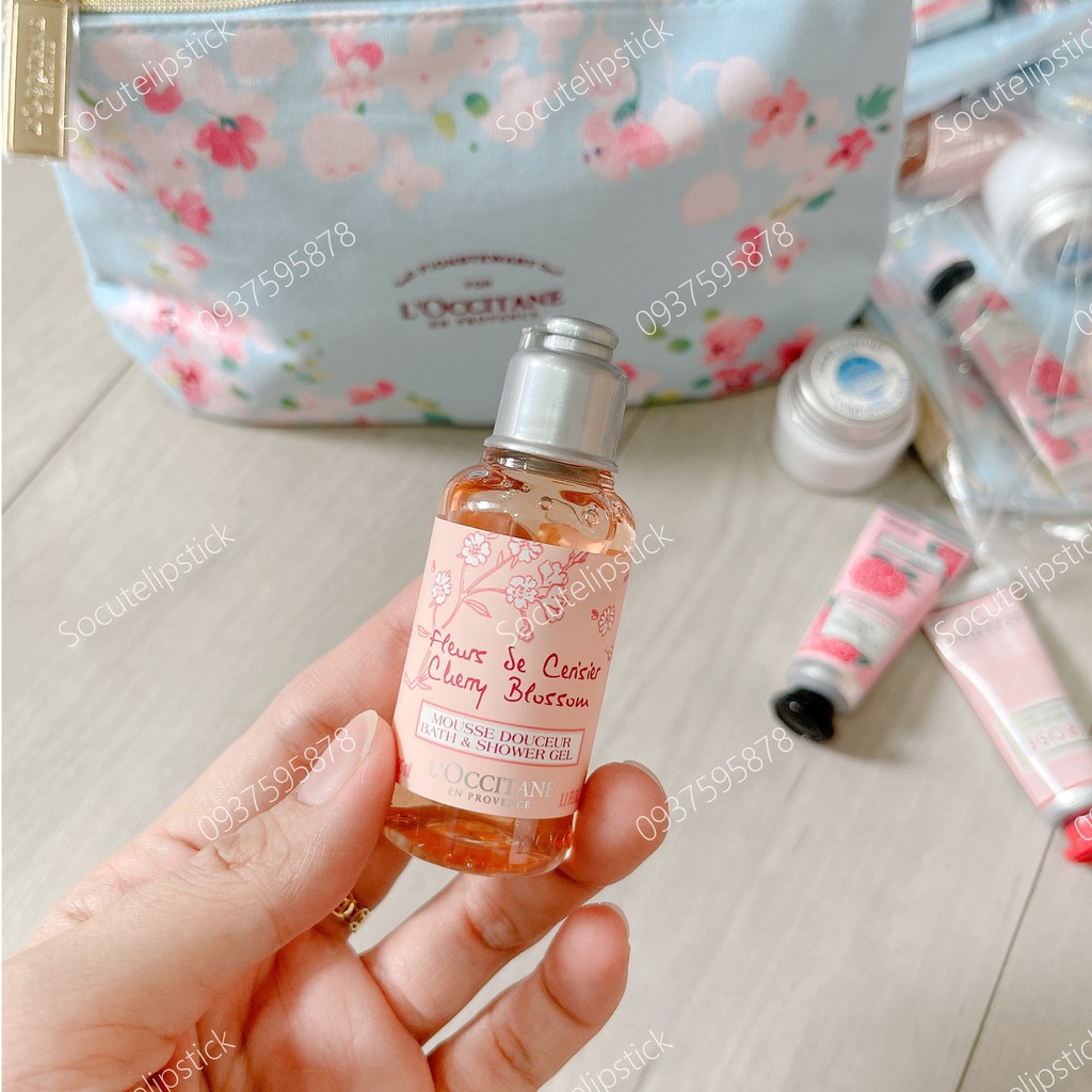 Set Dưỡng L'occitane (2 Kem Dưỡng Da Tay - 1 Kem mặt - 1 Sữa Tắm Cherry Blossom)