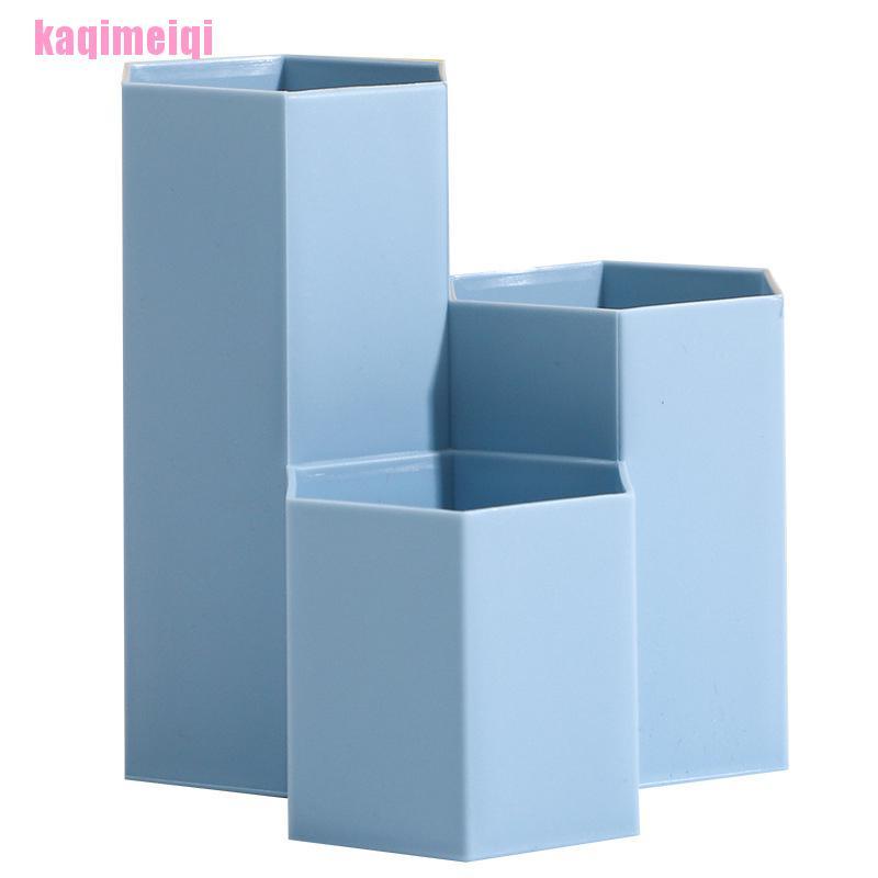 (Hàng Mới Về) Giá Đỡ Cọ Trang Điểm 3 Ngăn Tiện Dụng