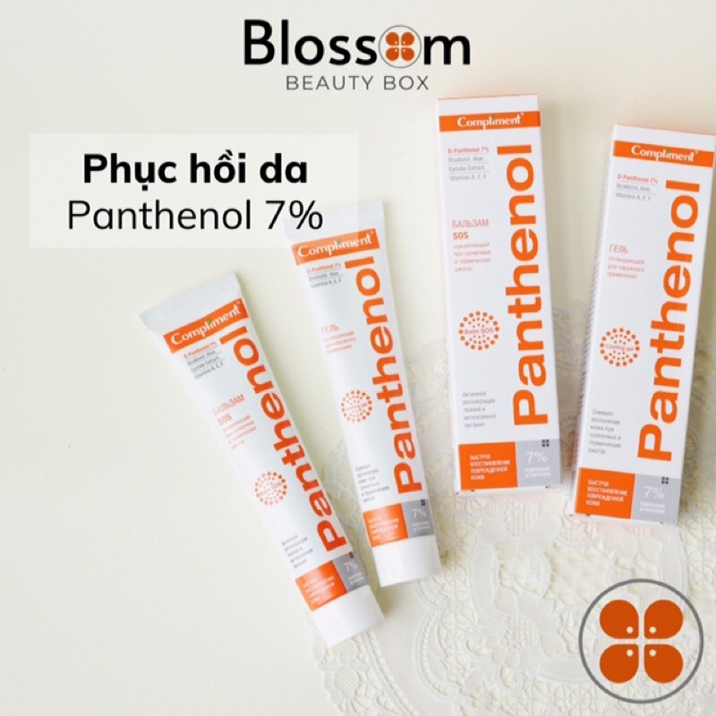 Kem dưỡng / gel làm dịu da, phục hồi cháy nắng, bỏng da, sau nặn mụn Panthenol 7% COMPLIMENT