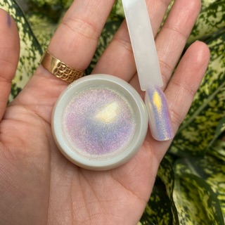 Tráng gương nail màu ngọc trai