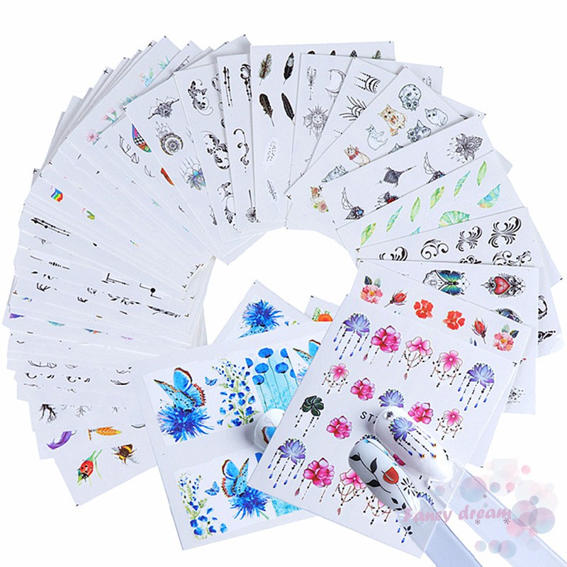 Set 40 miếng dán trang trí móng tay nghệ thuật