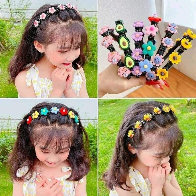Băng đô cài tóc đính hoa quả xinh xắn thời trang cho bé Bờm kẹp tóc Hàn Quốc trẻ em hình trái cây đáng yêu