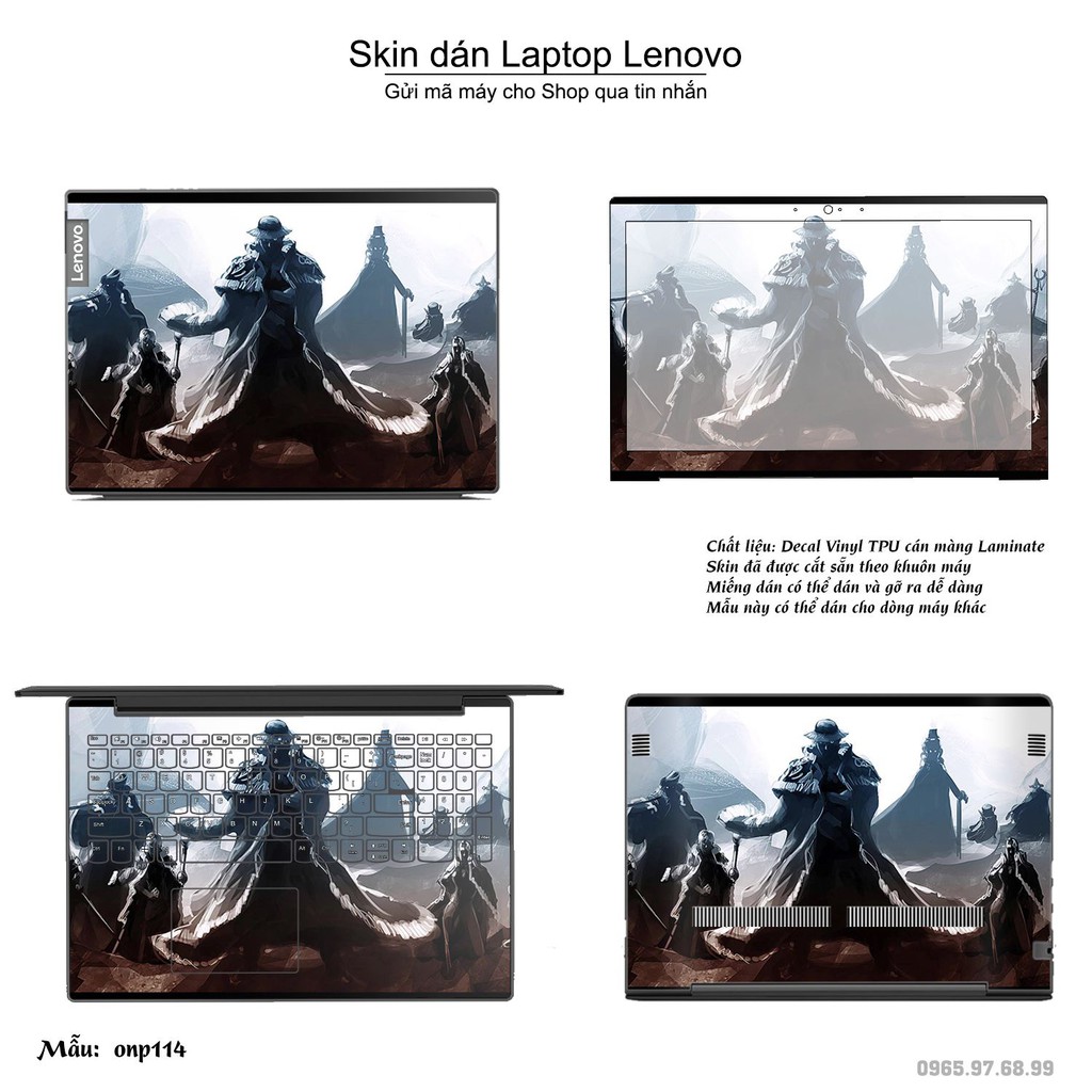 Skin dán Laptop Lenovo in hình One Piece _nhiều mẫu 12 (inbox mã máy cho Shop)