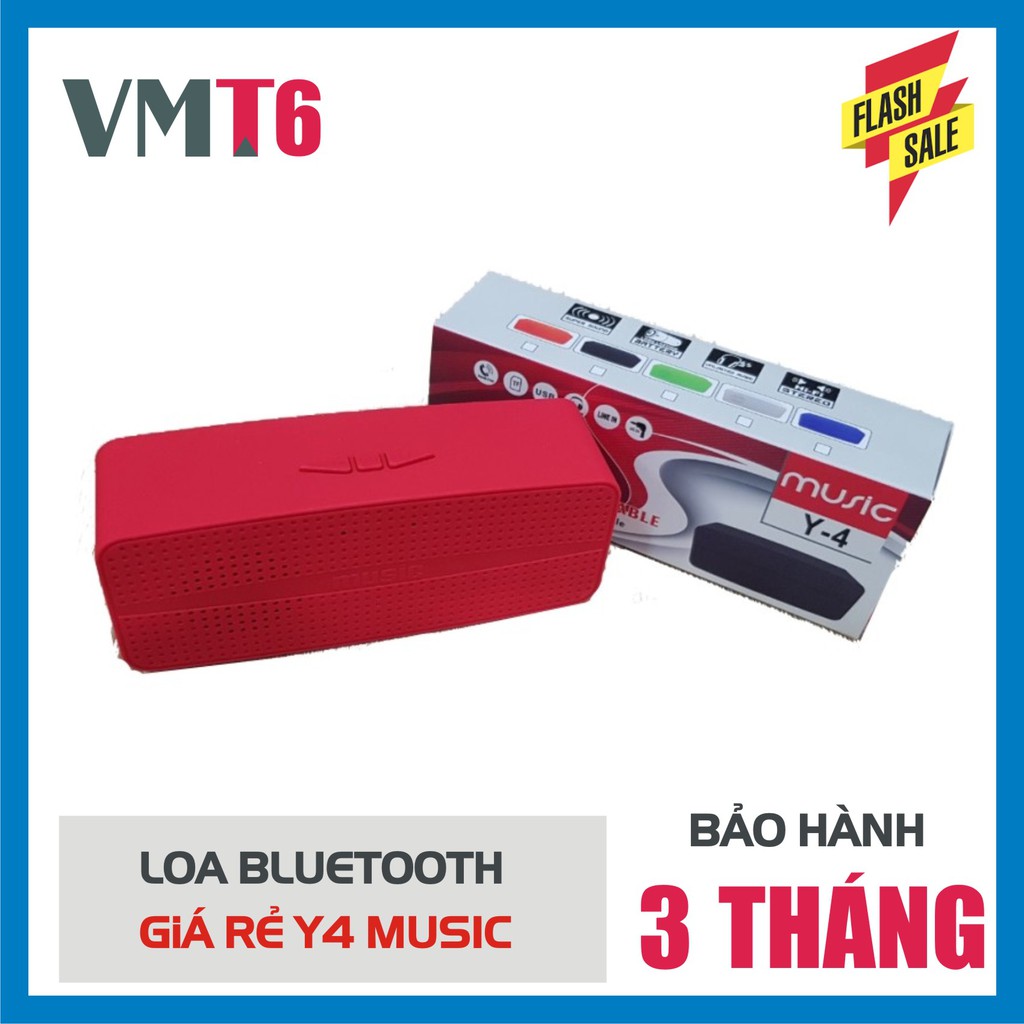 Loa Bluetooth Mini Y3,Y4,Y5,Y6 - Xanh,Đỏ,Bạc,Đen - Đủ 4 màu bảo hành 3 tháng