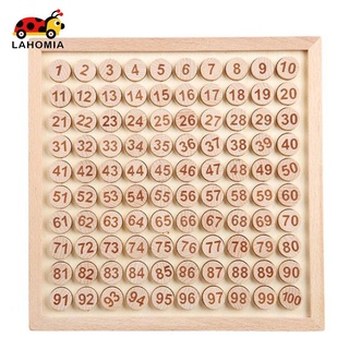Trò chơi bảng gỗ 1 đến 100 Số đồ chơi montessori Học toán