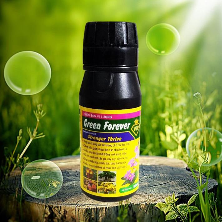 Phân bón vi lượng Green Forever Stronger Thrive chống sốc, hồi sinh cây yếu, chống rủ lá, kích thích sinh trưởng100ml