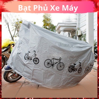 Rẻ vô địch bạt phủ xe máy, xe đạp chống thấm tránh mưa nắng dày siêu bền