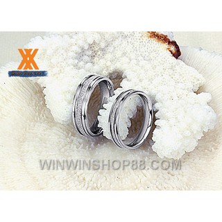 Nhẫn cặp mạ cát N115 (màu bạc) - winz.vn