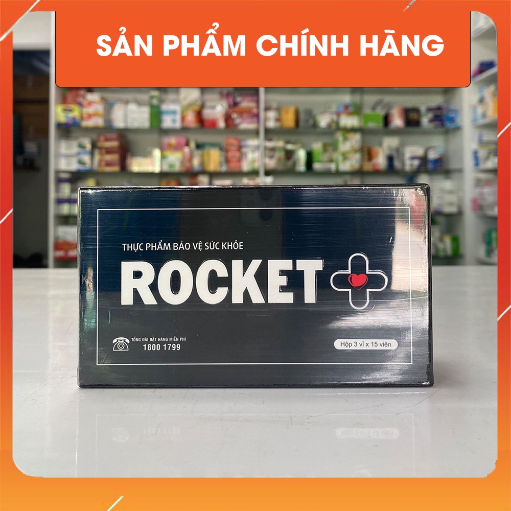 Rocket+ hộp 45 viên chính hãng hỗ trợ tăng cường sinh lý nam, bổ thận tráng dương
