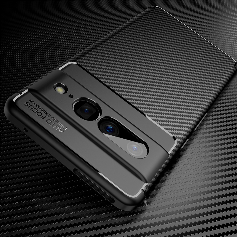 Ốp Điện Thoại TPU Mềm Siêu Mỏng Họa Tiết Sợi Carbon Chống Rơi Cho Google Pixel 7 Pro 6 Pro 6A 5 5A 4A 4A 5G