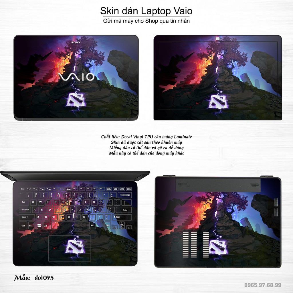 Skin dán Laptop Sony Vaio in hình Dota 2 _nhiều mẫu 13 (inbox mã máy cho Shop)