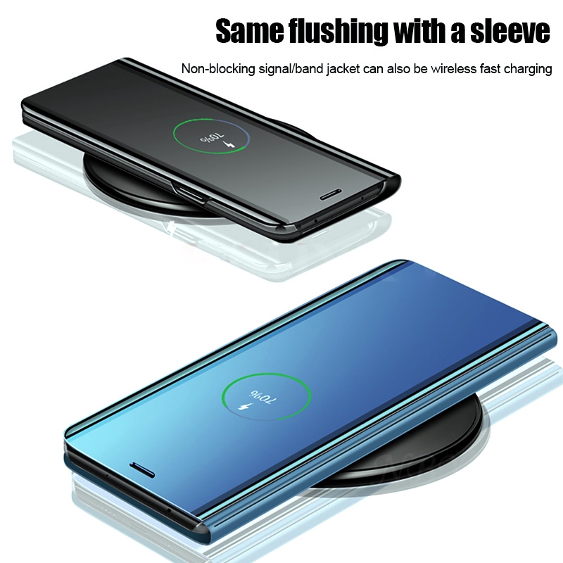 Bao da PU chống sốc tráng gương sang trọng cho IPhone SE 2020 X XR XS MAX 6 6S 7 8 Plus | BigBuy360 - bigbuy360.vn