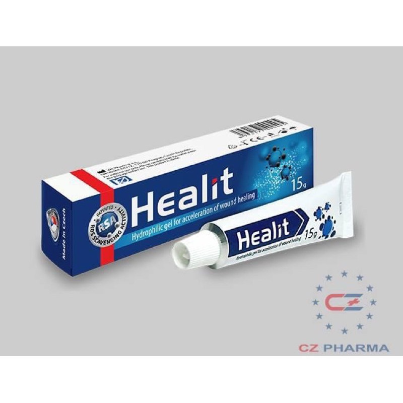 Gel bôi lành vết thương hở Healit tuýp 15g