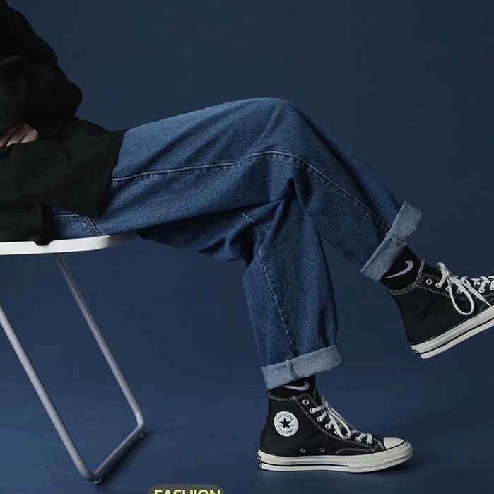 Quần jeans ống rộng phong cách Hàn Quốc 2021 dành cho nam và nữ (size s-3xl)  | BigBuy360 - bigbuy360.vn