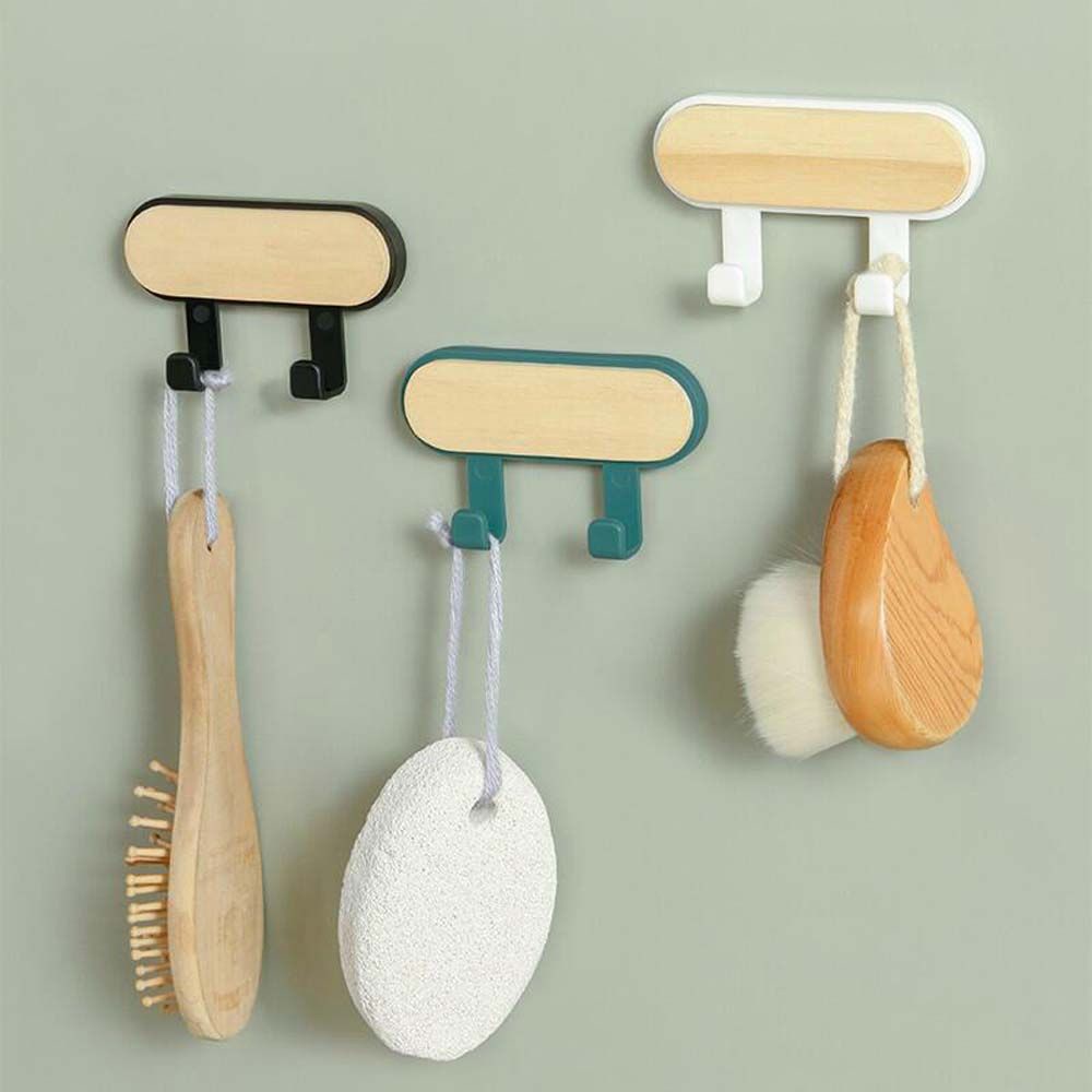 Móc treo đồ dán tường bằng gỗ NORMAN nhiều màu sắc