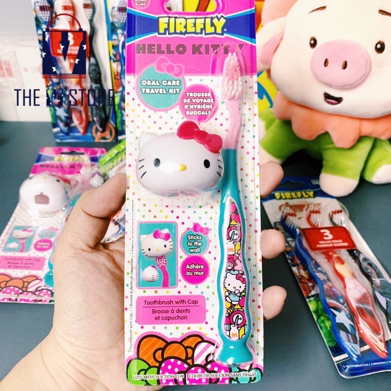 [HÀNG MỸ - FREE SHIP] Bàn chải đánh răng trẻ em - ADVENGERS, HELLO KITTY dành cho bén Nam, bé Gái  5 - 10 tuổi