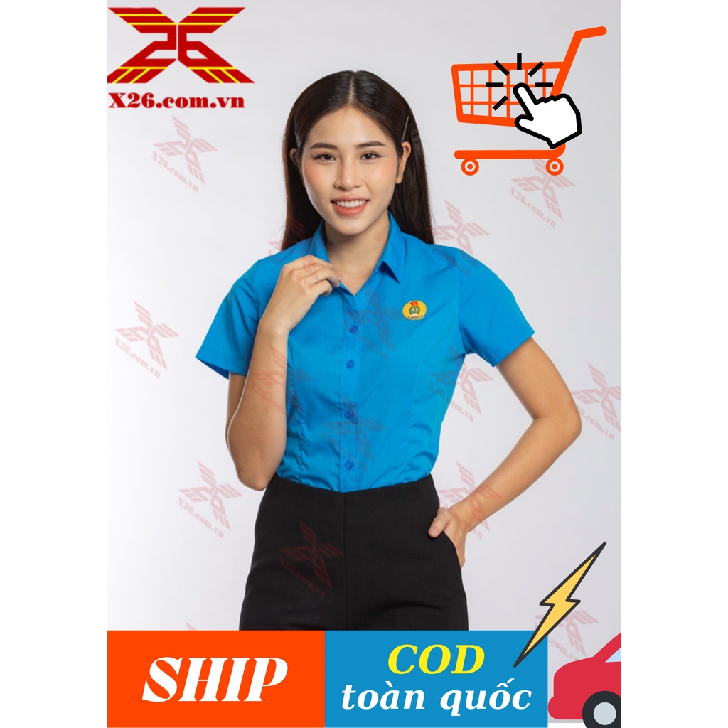 Áo sơ mi nữ Công Đoàn Việt Nam ngắn tay