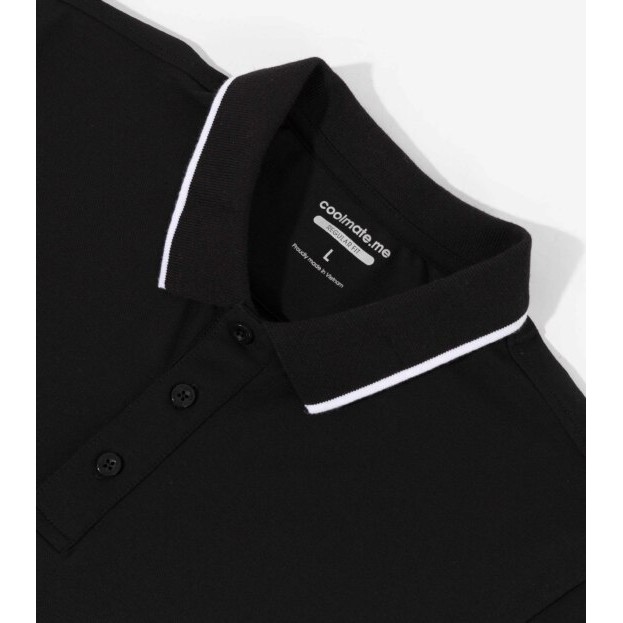 Áo Polo Pique FitSoft thế hệ mới viền trắng trẻ trung thoải mái thương hiệu Coolmate | BigBuy360 - bigbuy360.vn