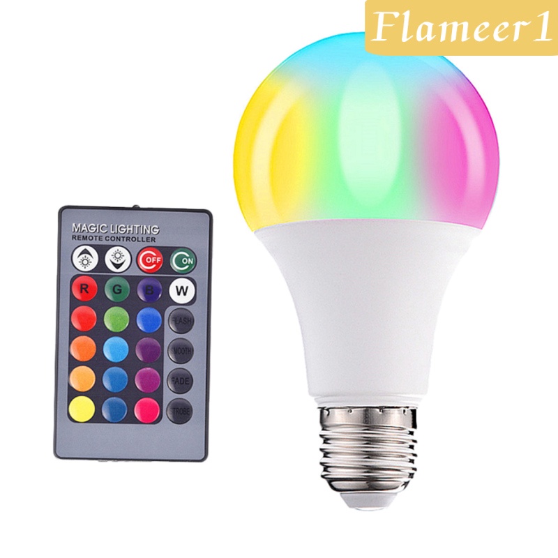 1 Bóng Đèn Led E27 Rgb 3w Đổi Màu Sắc Điều Khiển Từ Xa