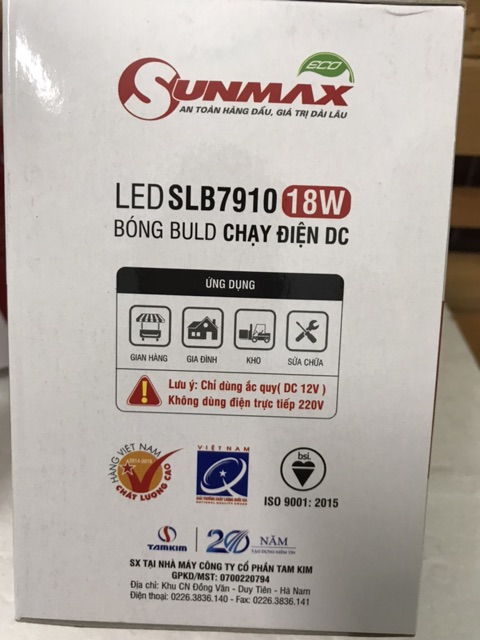 Bóng đèn led sử dụng ắc quy 12v