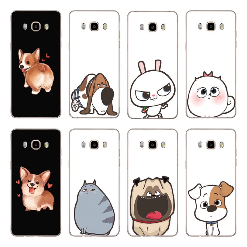 Ốp điện thoại TPU mềm hình cún dễ thương cho Samsung Galaxy J1 J2 2016/J210/J120/J2 Pro/J1 Mini Prime/J105