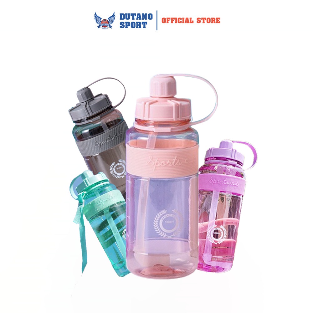 Bình Nước Sport Cup Thể Thao DUTANO, Du Lịch Dễ Thương Có Ống Hút, Nhiều Dung Tích
