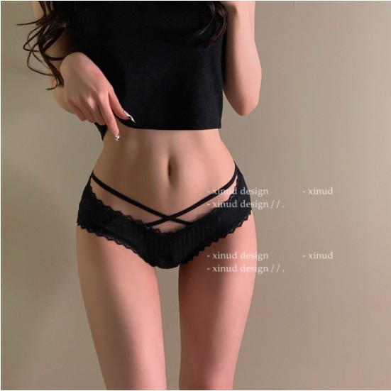 Set 3 quần lót nữ đan dây chéo, chất tăm tre kháng khuẩn mềm mịn, co dãn tốt gợi cảm tôn dáng M16 | BigBuy360 - bigbuy360.vn