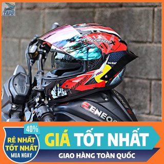 [CHÍNH HÃNG] MŨ BẢO HIỂM FULLFACE ROC 03 2 KÍNH LÊN TEM WINNER ĐỎ