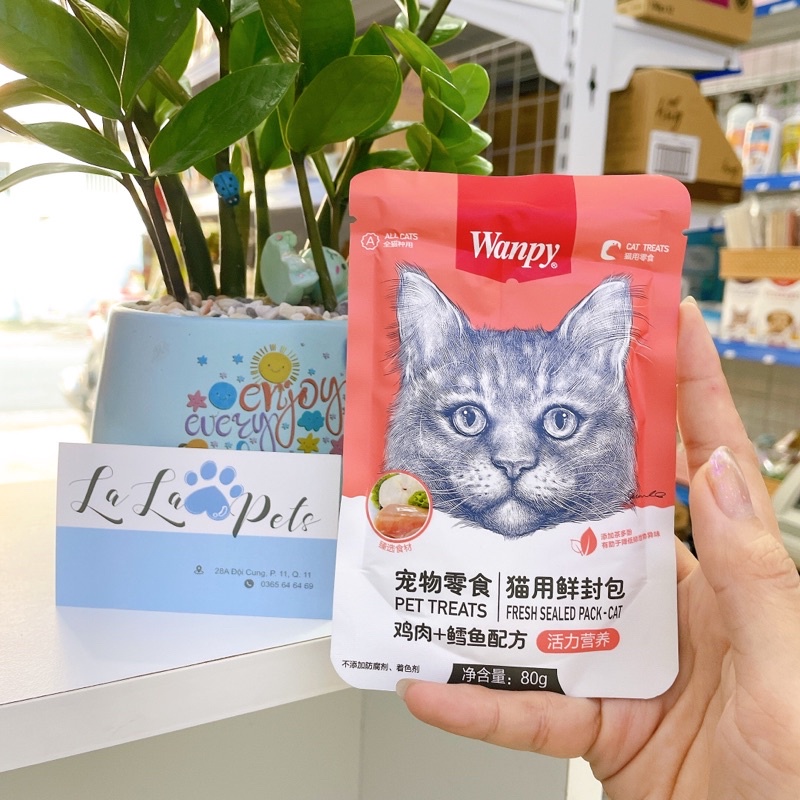 Pate WANPY cho mèo gói 80g