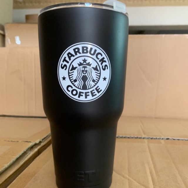 Ly giữ nhiệt logo Starbuck  dc tặng túi và ống hút