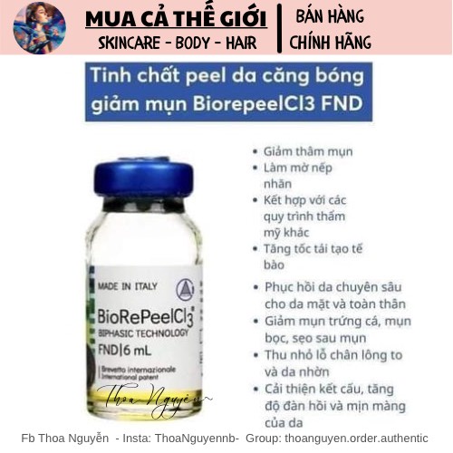 Peel da Bio-repeelcl3 da căng bóng