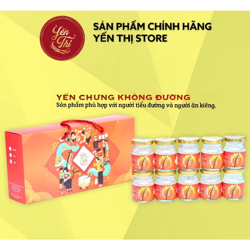 Yến Thị-Xuân Nhâm Dần 2022- Chưng Không Đường-30% Yến-Quà Tết