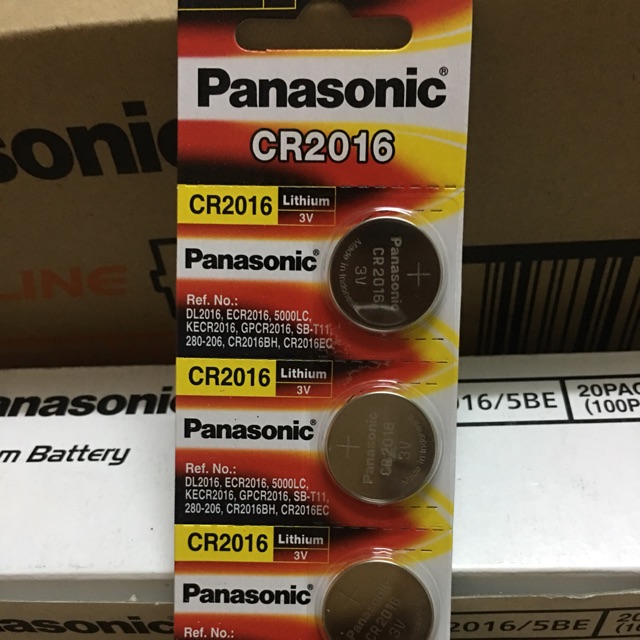 Pin Cr2016 Panasonic Vỉ 5 viên